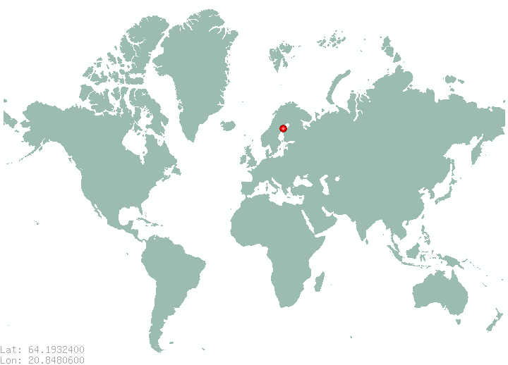 Robertsfors in world map